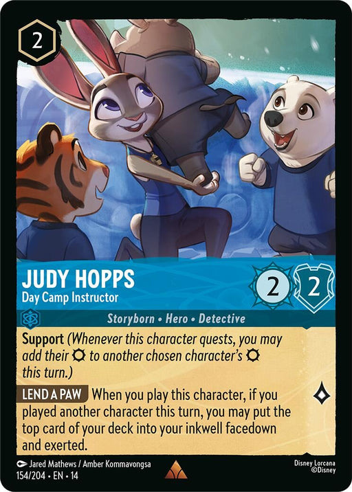 Image for Judy Hopps - Day Camp Instructor (154/204) [Hyperia City] - Disney Lorcana