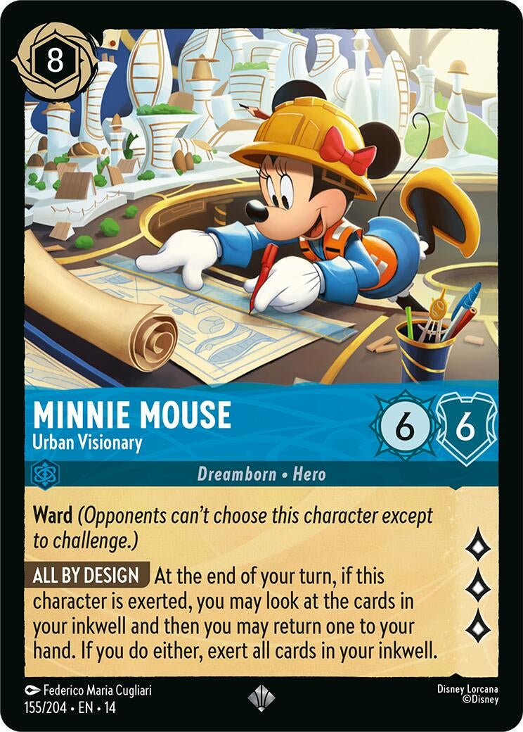 Image for Minnie Mouse - Urban Visionary (155/204) [Hyperia City] - Disney Lorcana