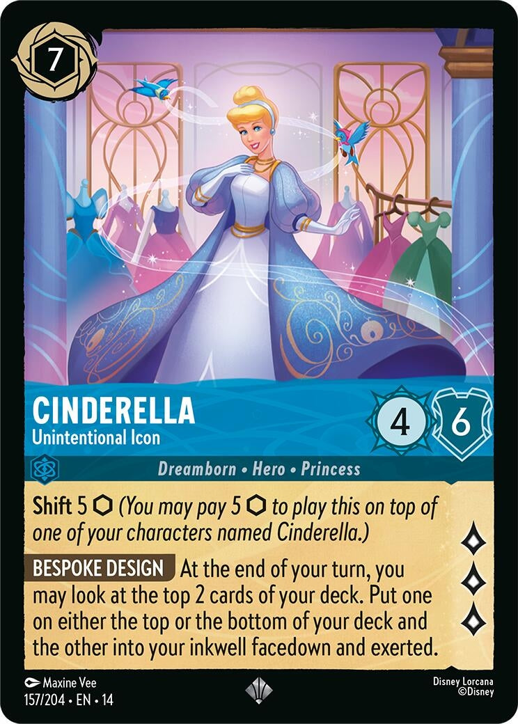 Image for Cinderella - Unintentional Icon (157/204) [Hyperia City] - Disney Lorcana