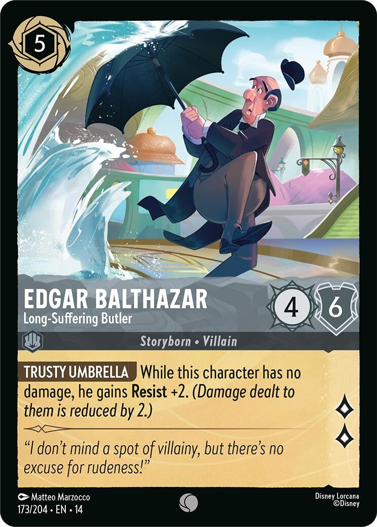 Image for Edgar Balthazar - Long-Suffering Butler (173/204) [Hyperia City] - Disney Lorcana