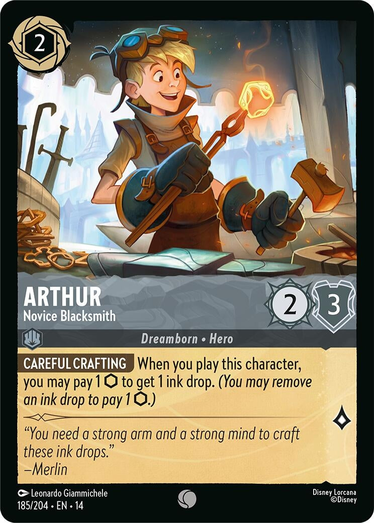 Image for Arthur - Novice Blacksmith (185/204) [Hyperia City] - Disney Lorcana