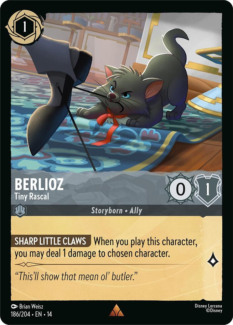 Image for Berlioz - Tiny Rascal (186/204) [Hyperia City] - Disney Lorcana