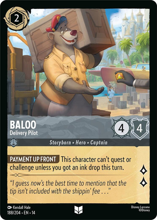 Image for Baloo - Delivery Pilot (188/204) [Hyperia City] - Disney Lorcana