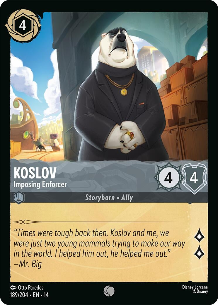 Image for Koslov - Imposing Enforcer (189/204) [Hyperia City] - Disney Lorcana