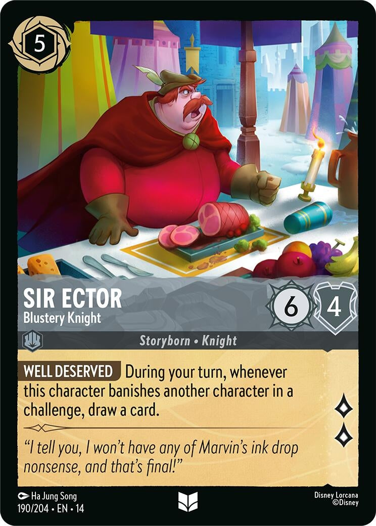 Image for Sir Ector - Blustery Knight (190/204) [Hyperia City] - Disney Lorcana