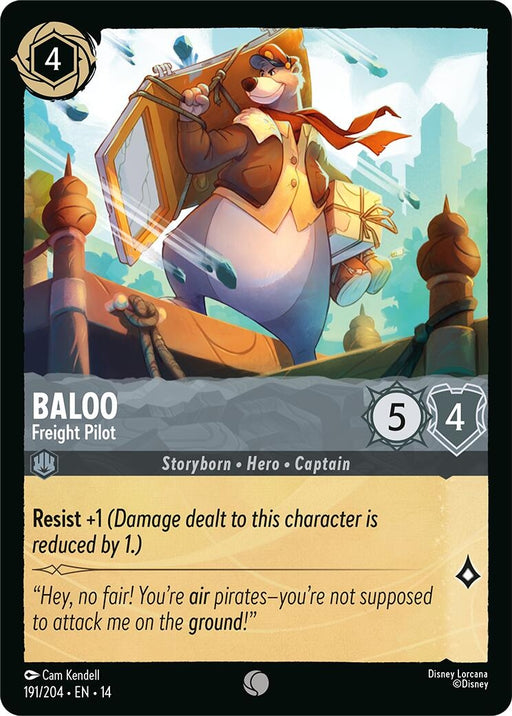 Image for Baloo - Freight Pilot (191/204) [Hyperia City] - Disney Lorcana