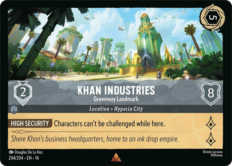 Image for Khan Industries - Greenway Landmark (204/204) [Hyperia City] - Disney Lorcana