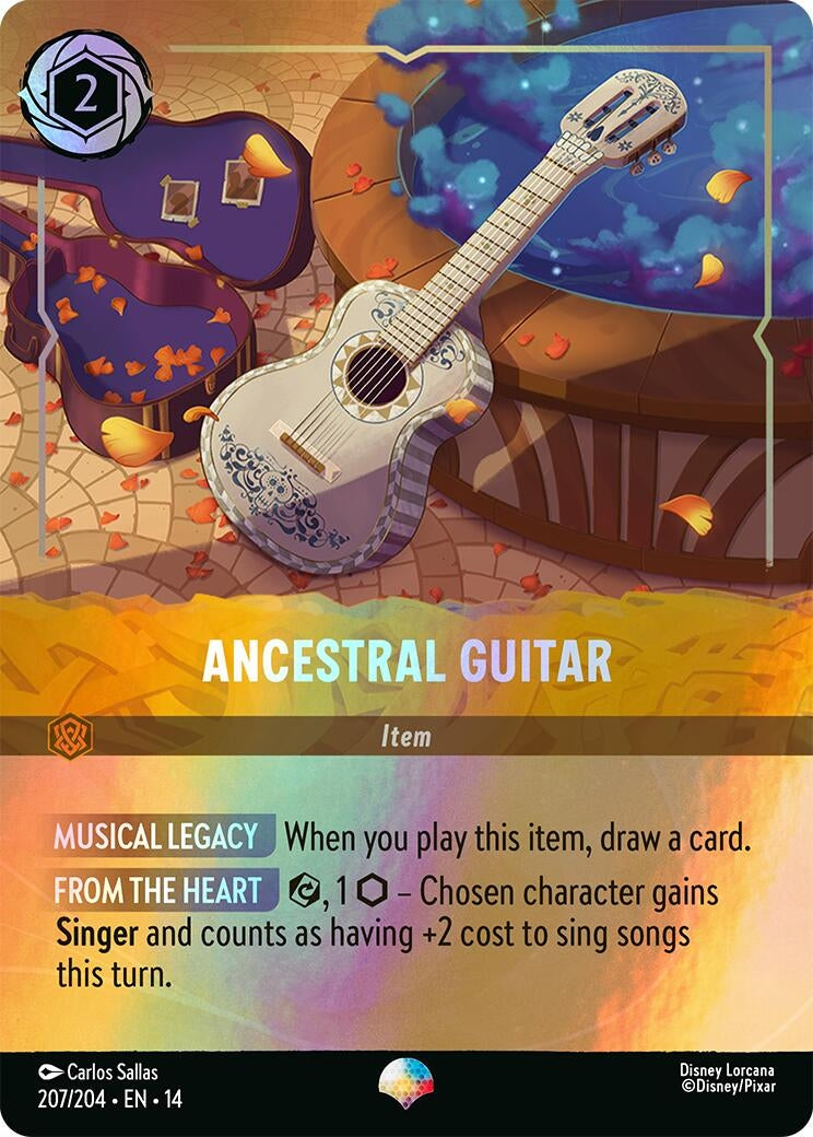Image for Ancestral Guitar (Epic) (207/204) [Hyperia City] - Disney Lorcana