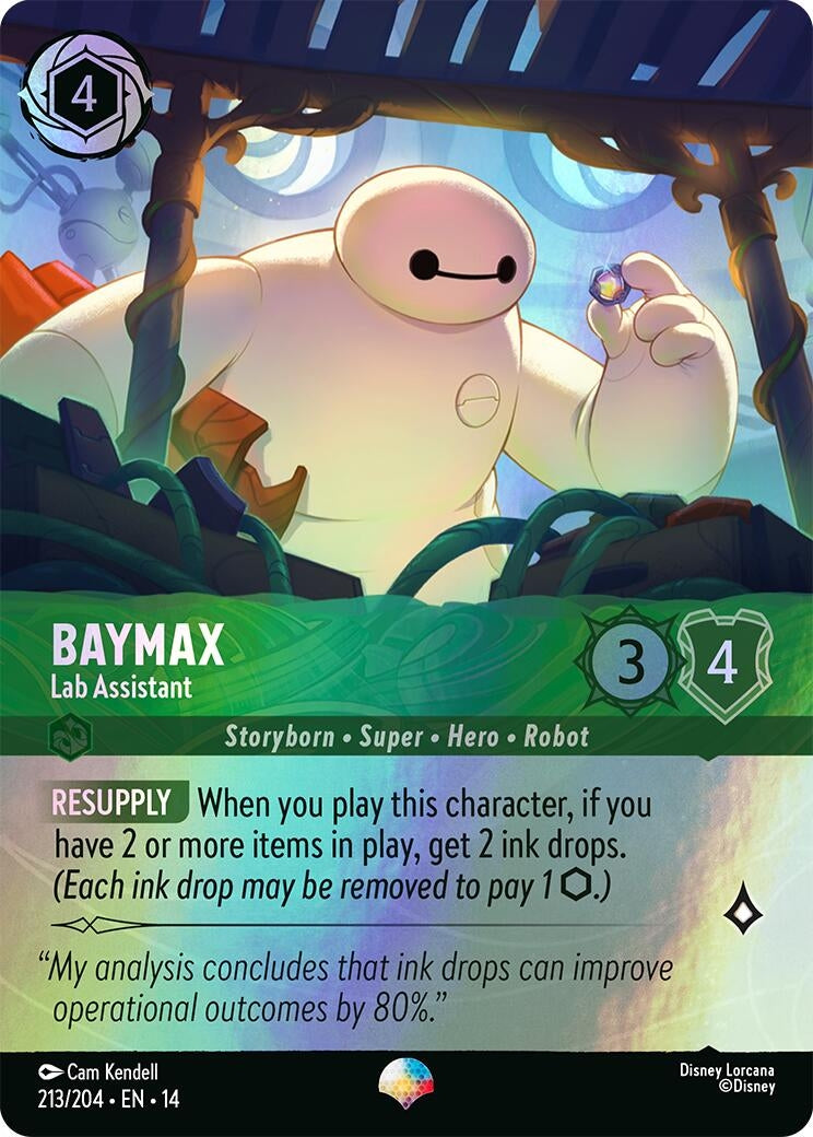 Image for Baymax - Lab Assistant (Epic) (213/204) [Hyperia City] - Disney Lorcana