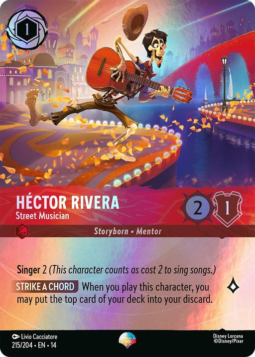 Image for Hector Rivera - Street Musician (Epic) (215/204) [Hyperia City] - Disney Lorcana