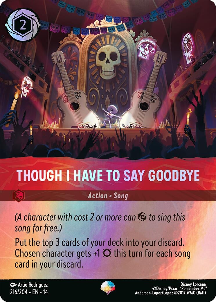 Image for Though I Have to Say Goodbye (Epic) (216/204) [Hyperia City] - Disney Lorcana