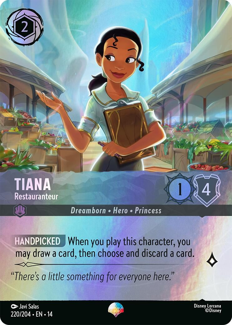Image for Tiana - Restauranteur (Epic) (220/204) [Hyperia City] - Disney Lorcana