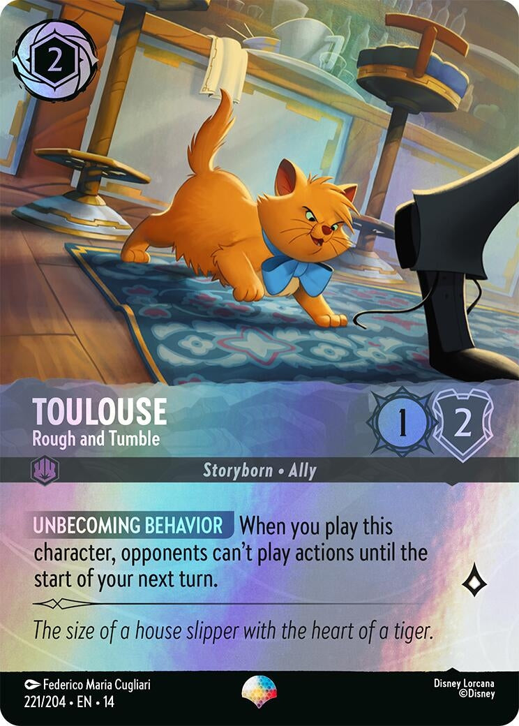 Image for Toulouse - Rough and Tumble (Epic) (221/204) [Hyperia City] - Disney Lorcana