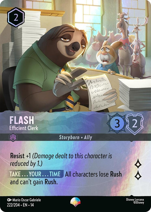 Image for Flash - Efficient Clerk (Epic) (222/204) [Hyperia City] - Disney Lorcana