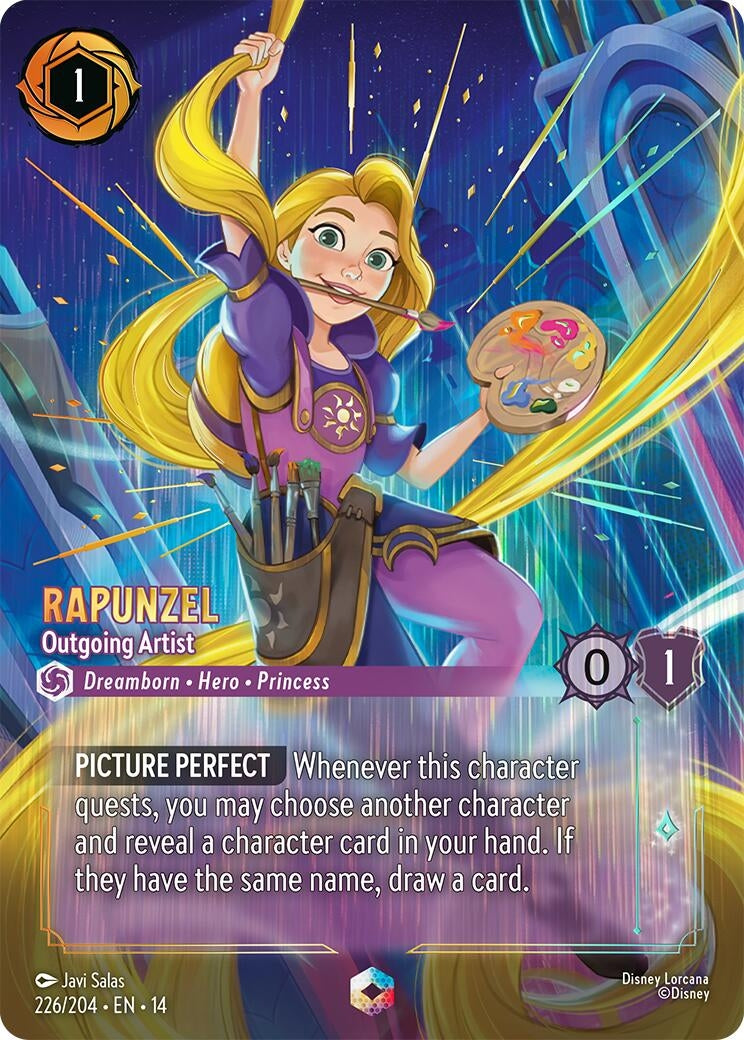 Image for Rapunzel - Outgoing Artist (Enchanted) (226/204) [Hyperia City] - Disney Lorcana