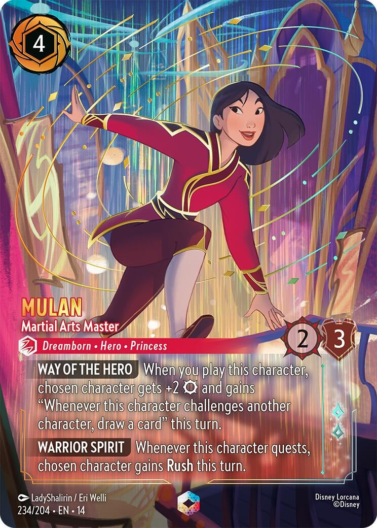 Image for Mulan - Martial Arts Master (Enchanted) (234/204) [Hyperia City] - Disney Lorcana