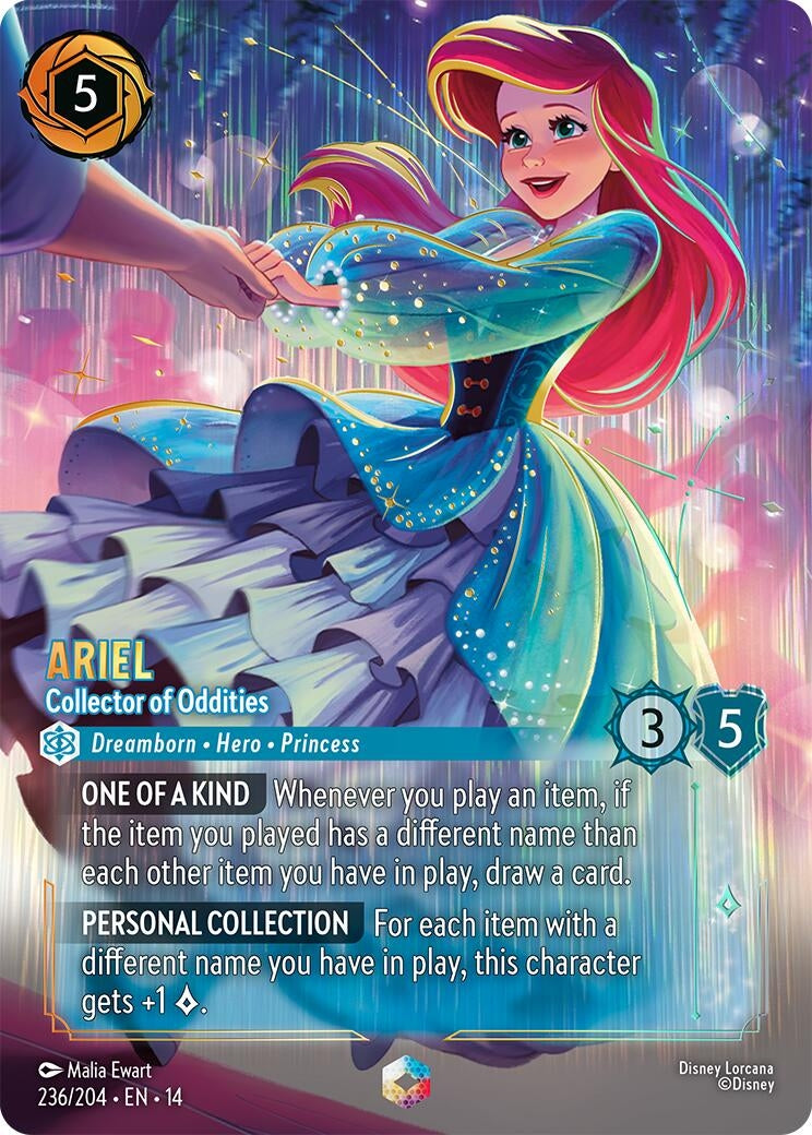 Image for Ariel - Collector of Oddities (Enchanted) (236/204) [Hyperia City] - Disney Lorcana
