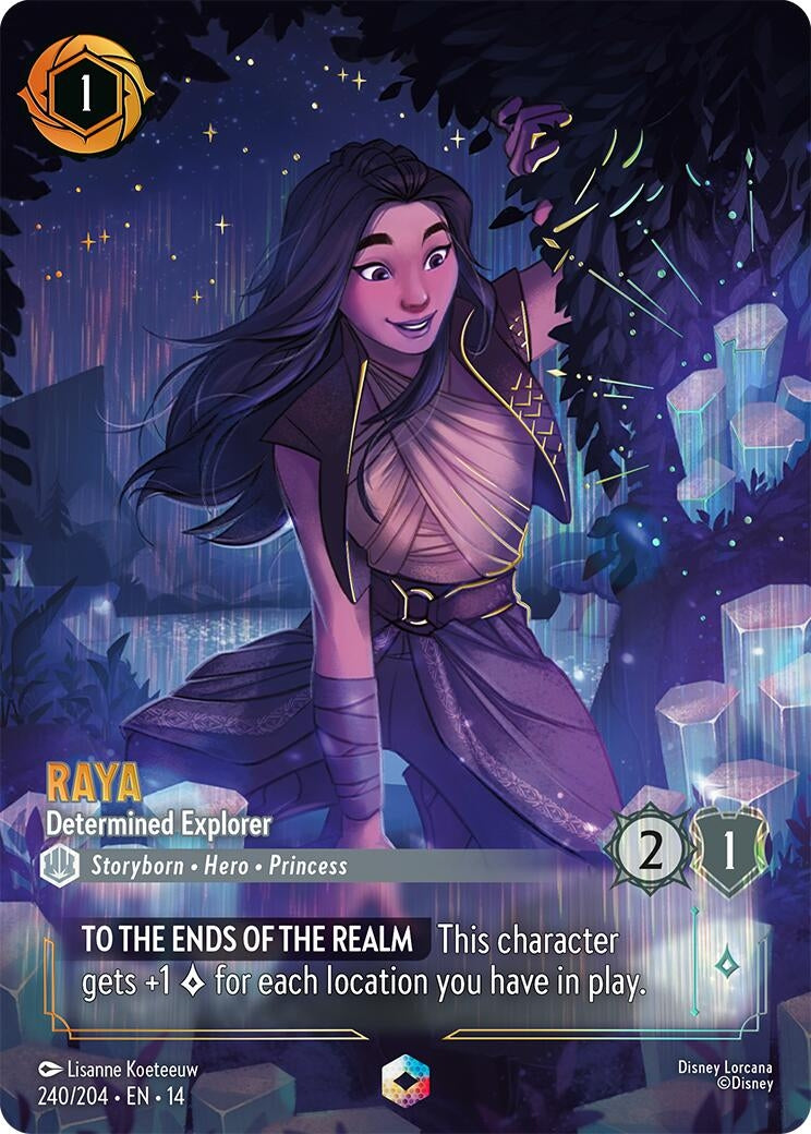 Image for Raya - Determined Explorer (Enchanted) (240/204) [Hyperia City] - Disney Lorcana