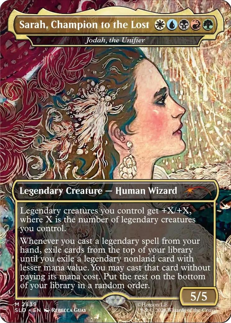 Image for Sarah, Champion to the Lost - Jodah, the Unifier (2839) [Secret Lair Drop Series] - Magic: The Gathering