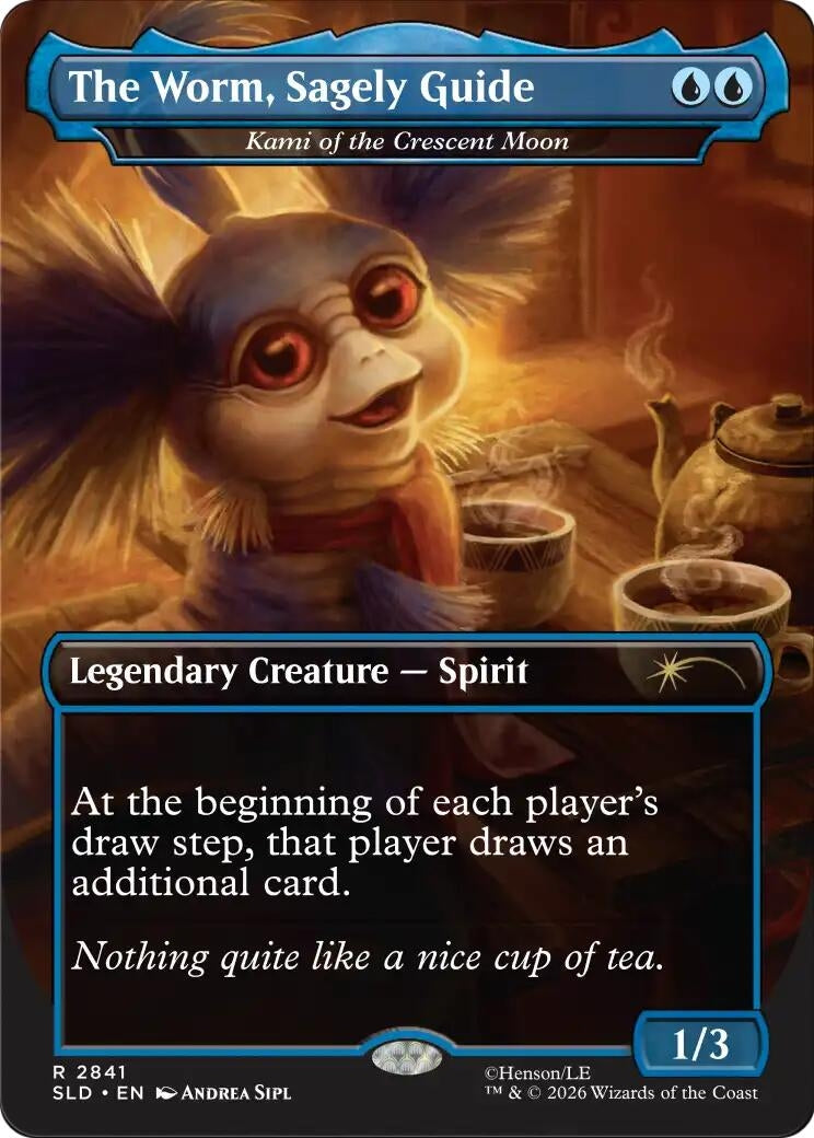 Image for The Worm, Sagely Guide  - Kami of the Crescent Moon (2841) [Secret Lair Drop Series] - Magic: The Gathering