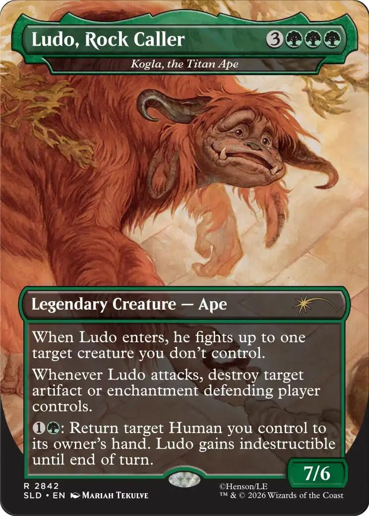 Image for Ludo, Rock Caller - Kogla, the Titan Ape (2842) [Secret Lair Drop Series] - Magic: The Gathering