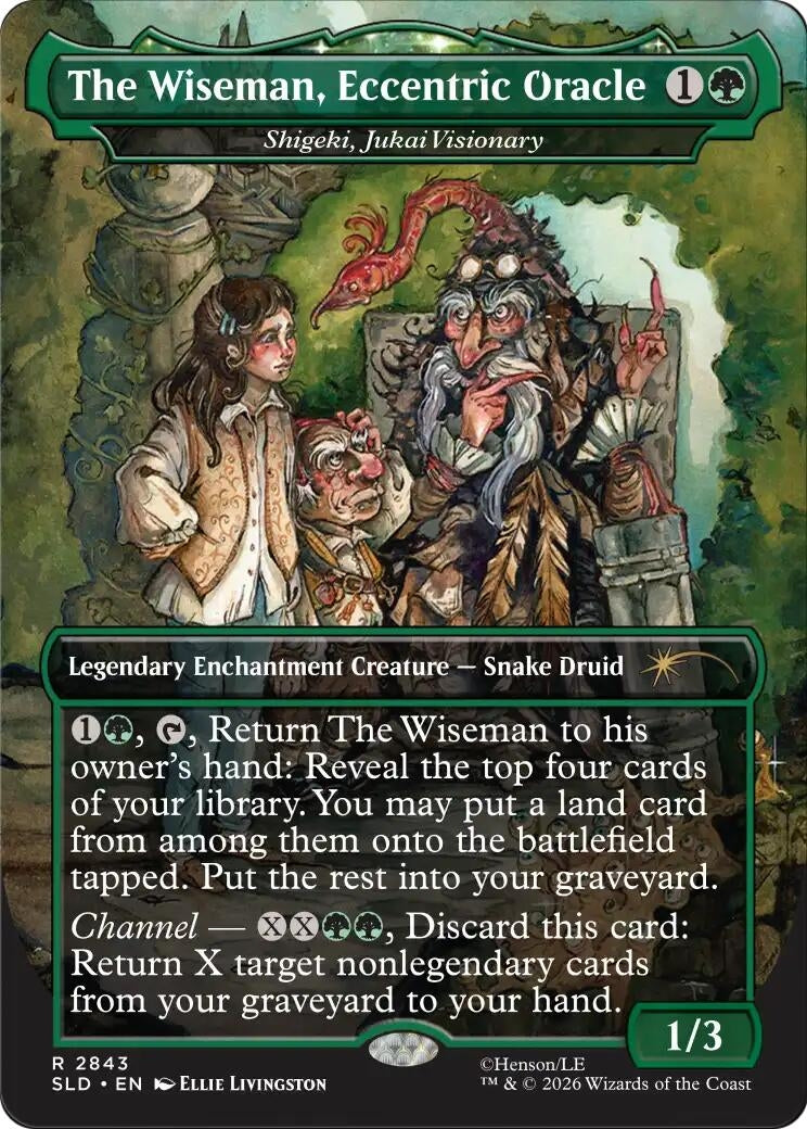 Image for The Wiseman, Eccentric Oracle - Shigeki, Jukai Visionary (2843) [Secret Lair Drop Series] - Magic: The Gathering