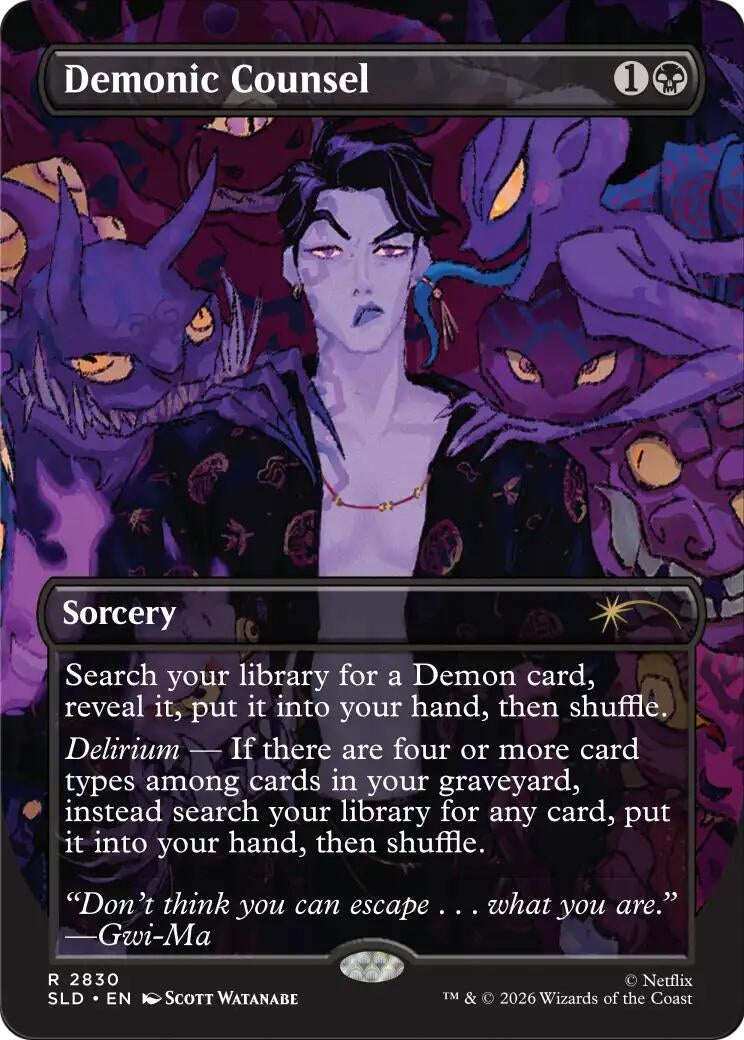 Image for Demonic Counsel (2830) [Secret Lair Drop Series] - Magic: The Gathering