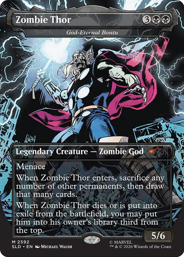 Image for Zombie Thor - God-Eternal Bontu (2592) [Secret Lair Drop Series] - Magic: The Gathering