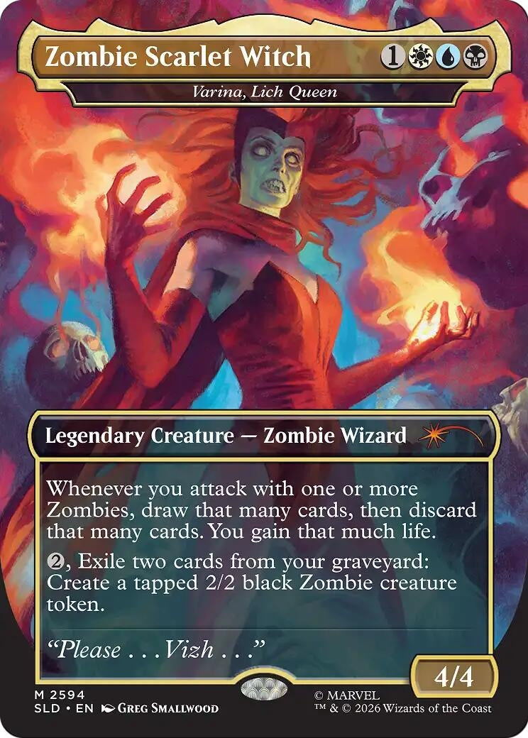 Image for Zombie Scarlet Witch - Varina, Lich Queen (2594) [Secret Lair Drop Series] - Magic: The Gathering