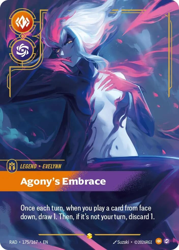 Image for Evelynn, Agony's Embrace (Overnumbered) (175/167) [Radiance] - Riftbound: League of Legends Trading Card Game