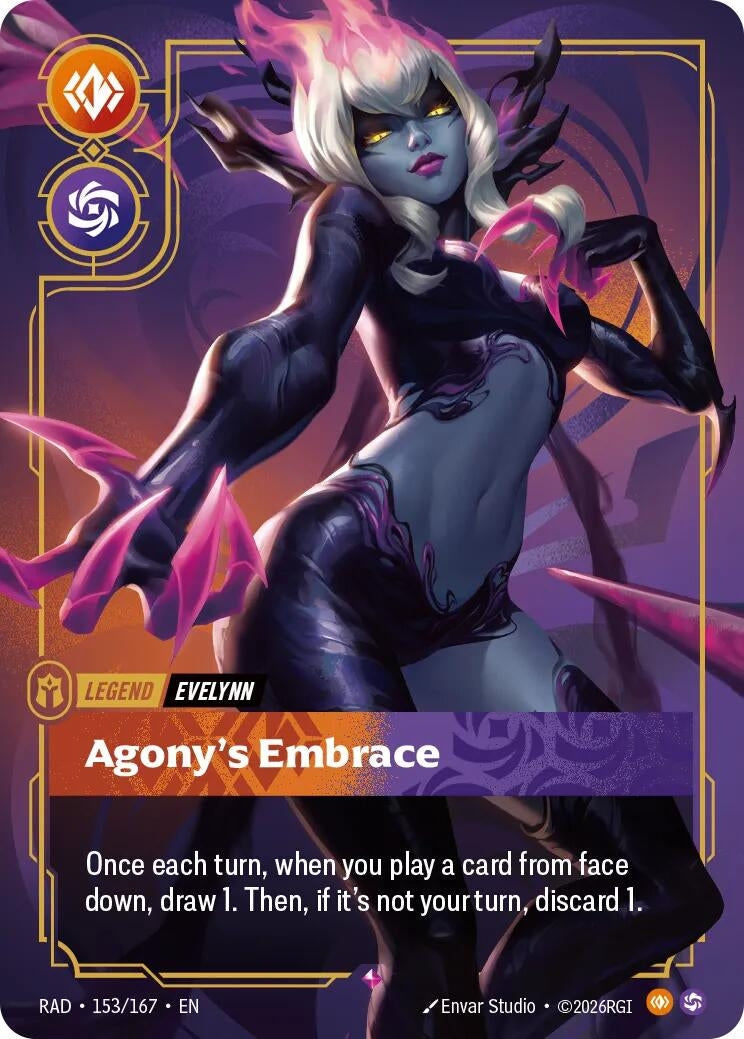 Image for Evelynn, Agony's Embrace (153/167) [Radiance] - Riftbound: League of Legends Trading Card Game