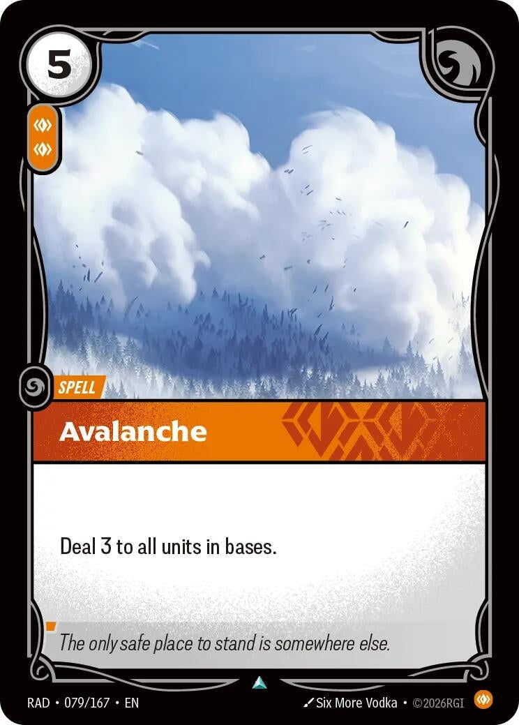 Image for Avalanche (079/167) [Radiance] - Riftbound: League of Legends Trading Card Game