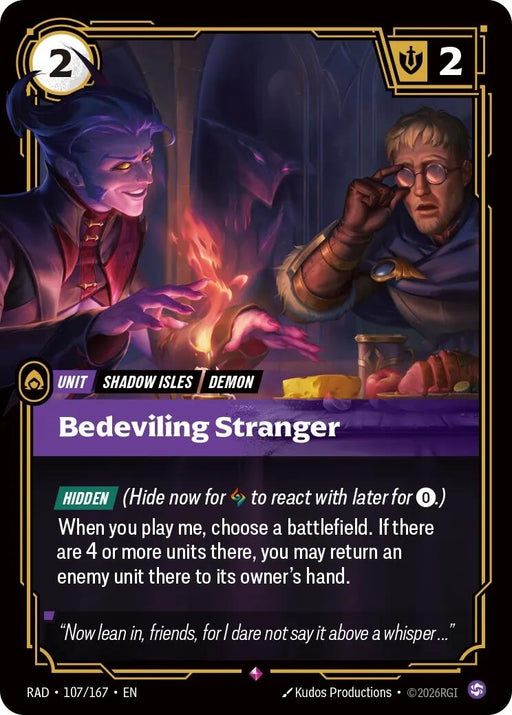 Image for Bedeviling Stranger (107/167) [Radiance] - Riftbound: League of Legends Trading Card Game