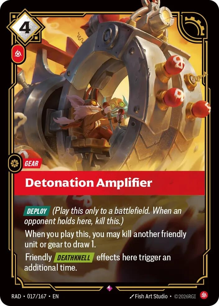 Image for Detonation Amplifier (017/167) [Radiance] - Riftbound: League of Legends Trading Card Game