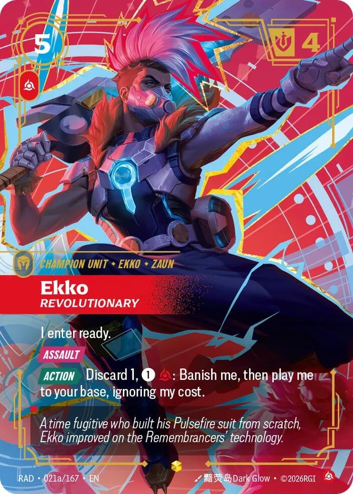 Image for Ekko, Revolutionary (Alternate Art) (021a/167) [Radiance] - Riftbound: League of Legends Trading Card Game