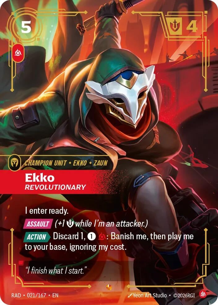 Image for Ekko, Revolutionary (021/167) [Radiance] - Riftbound: League of Legends Trading Card Game