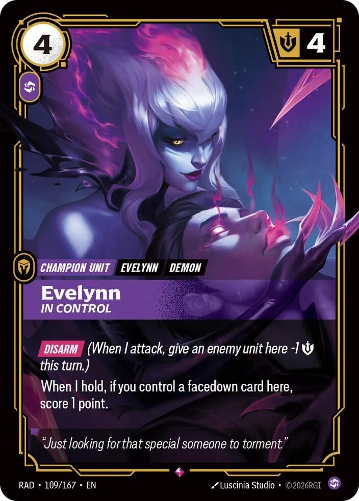 Image for Evelynn, In Control (109/167) [Radiance] - Riftbound: League of Legends Trading Card Game