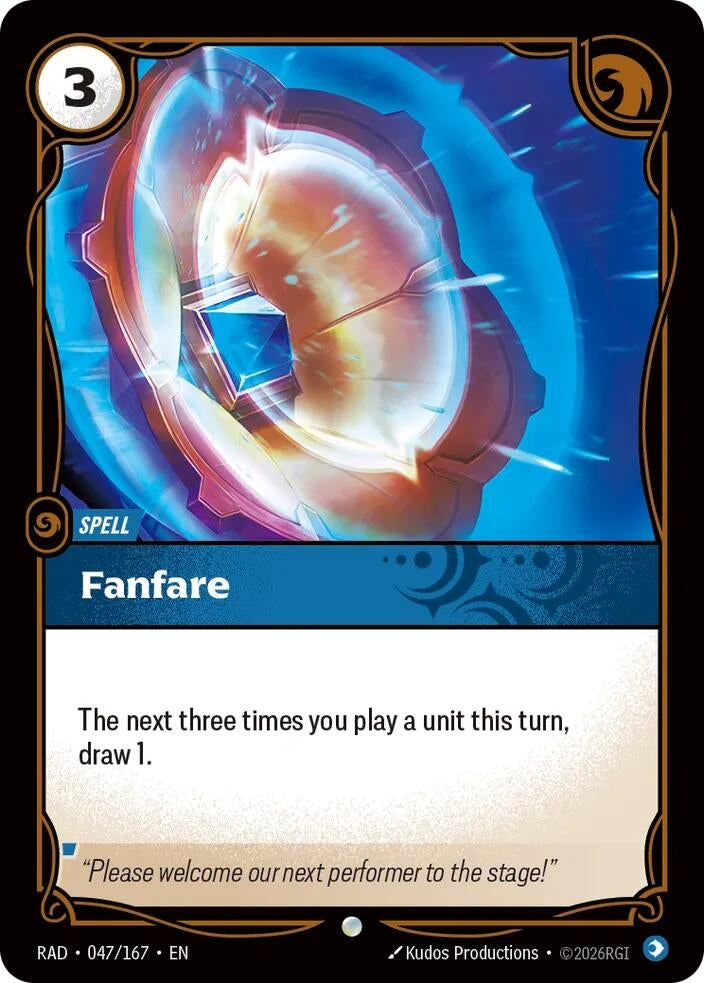 Image for Fanfare (047/167) [Radiance] - Riftbound: League of Legends Trading Card Game