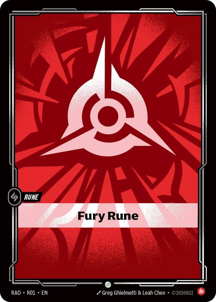 Image for Fury Rune (R01) [Radiance] - Riftbound: League of Legends Trading Card Game