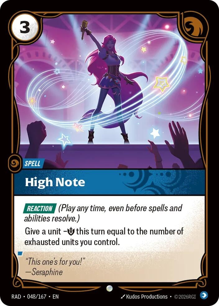 Image for High Note (048/167) [Radiance] - Riftbound: League of Legends Trading Card Game