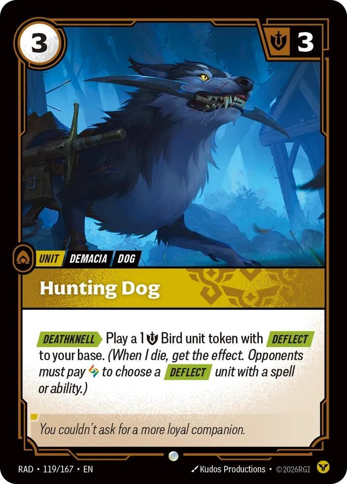 Image for Hunting Dog (119/167) [Radiance] - Riftbound: League of Legends Trading Card Game