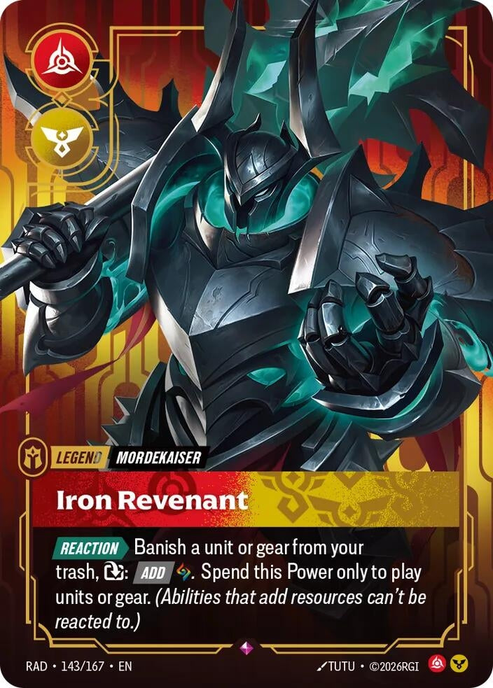Image for Mordekaiser, Iron Revenant (143/167) [Radiance] - Riftbound: League of Legends Trading Card Game