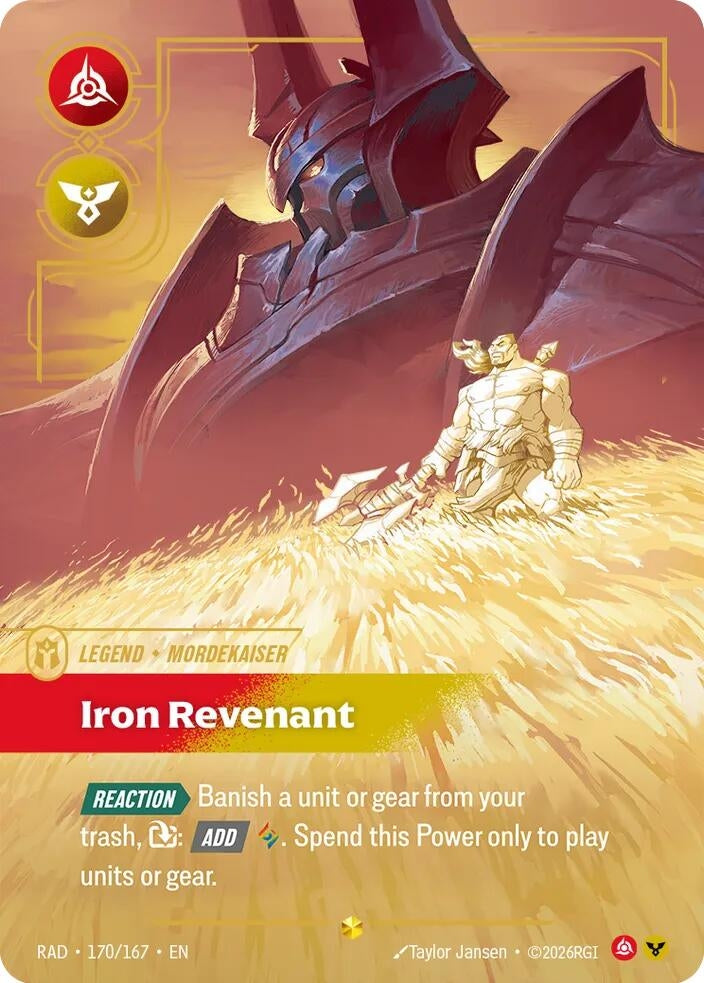 Image for Mordekaiser, Iron Revenant (Overnumbered) (170/167) [Radiance] - Riftbound: League of Legends Trading Card Game