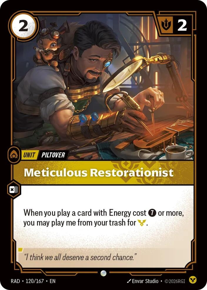 Image for Meticulous Restorationist (120/167) [Radiance] - Riftbound: League of Legends Trading Card Game