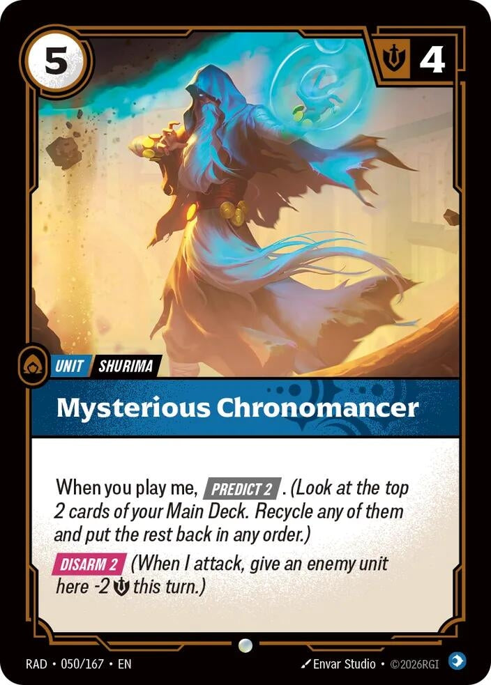 Image for Mysterious Chronomancer (050/167) [Radiance] - Riftbound: League of Legends Trading Card Game