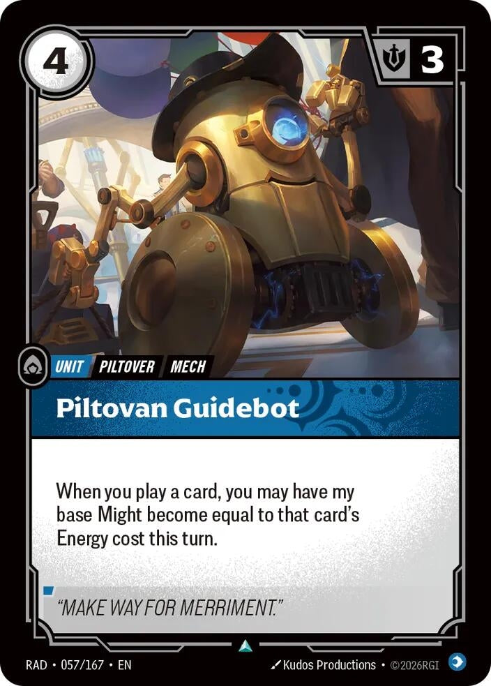 Image for Piltovan Guidebot (057/167) [Radiance] - Riftbound: League of Legends Trading Card Game
