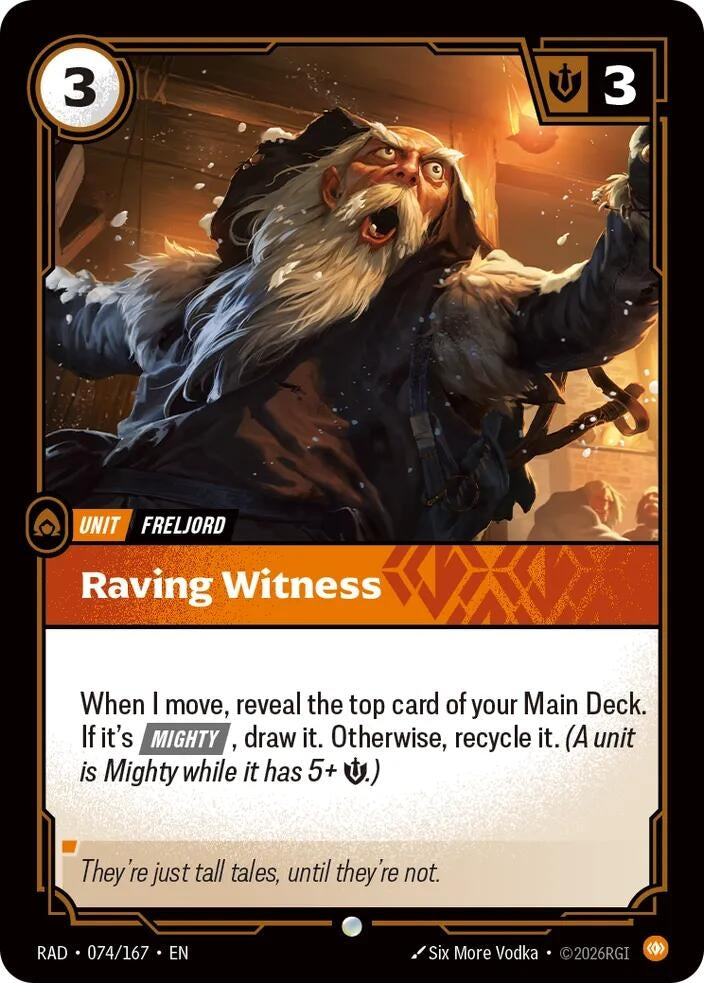 Image for Raving Witness (074/167) [Radiance] - Riftbound: League of Legends Trading Card Game