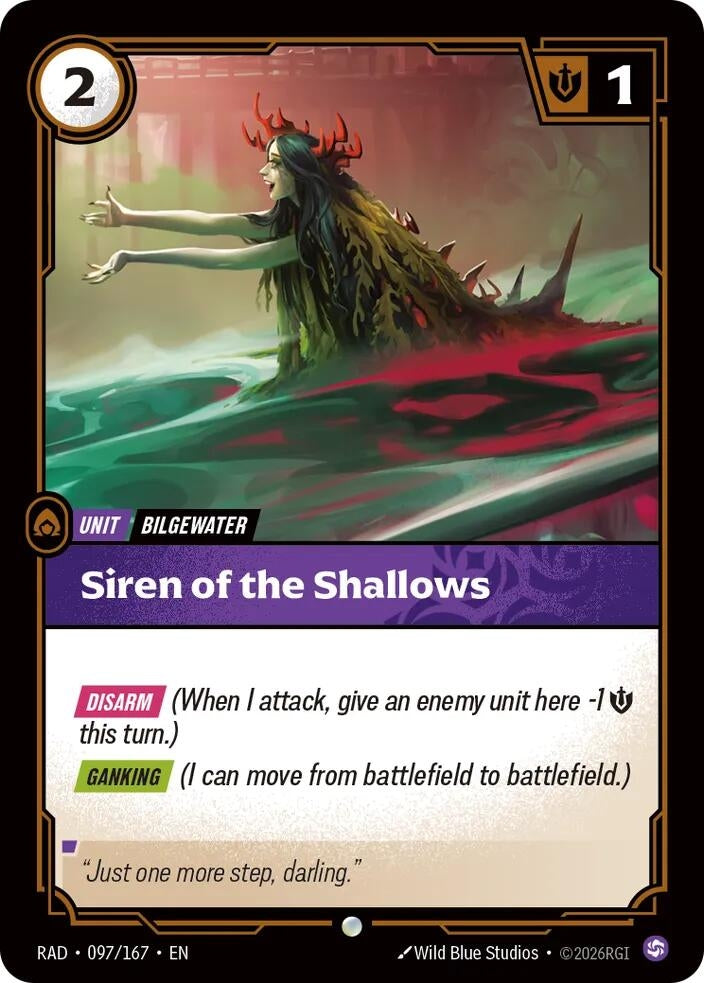 Image for Siren of the Shallows (097/167) [Radiance] - Riftbound: League of Legends Trading Card Game