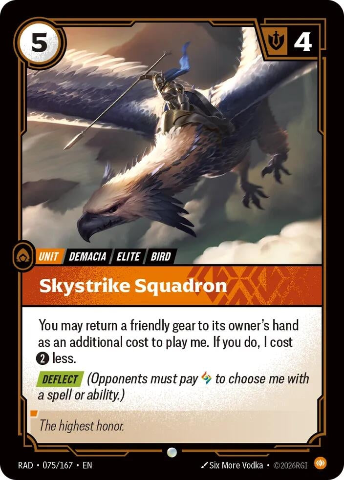 Image for Skystrike Squadron (075/167) [Radiance] - Riftbound: League of Legends Trading Card Game