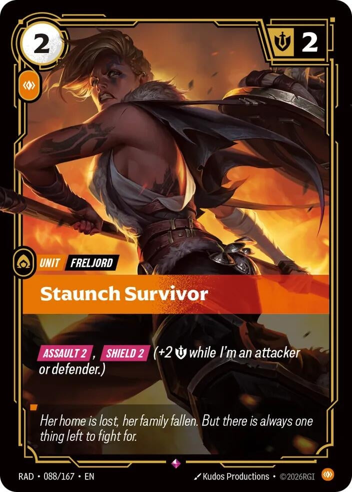 Image for Staunch Survivor (088/167) [Radiance] - Riftbound: League of Legends Trading Card Game